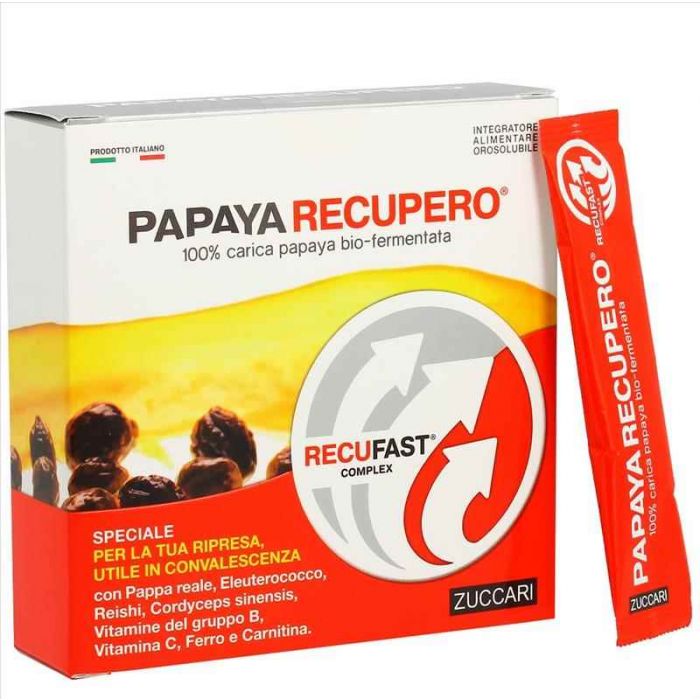 ZUCCARI PAPAYA RECUPERO 100 PAPAYA BIO FERMENTATA INTEGRATORE 14 STIC