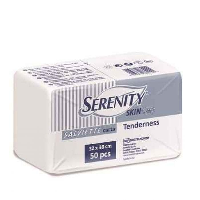 Serenity Skin Care Salvietta Carta Tenderness 32X38 Cm 50 Pezzi - Farm