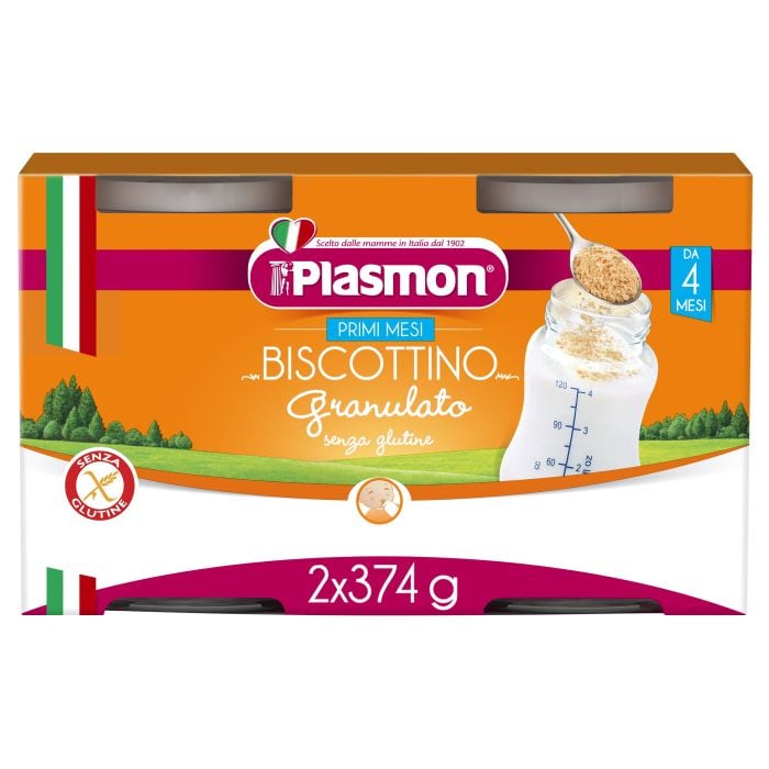 Biscotto Plasmon Granulato senza Glutine 2x374g