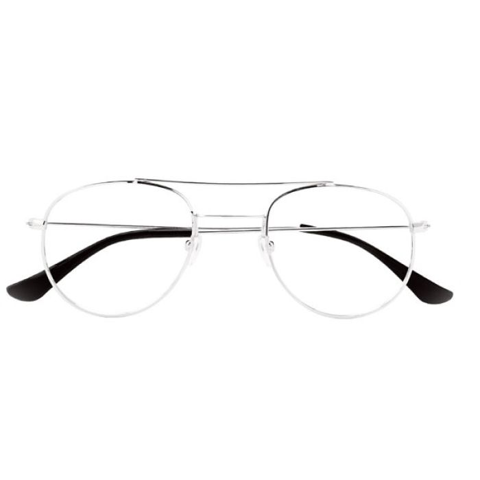 Occhiale Da Lettura Premontato Corpootto Metal Argento +1,50 Diottrie