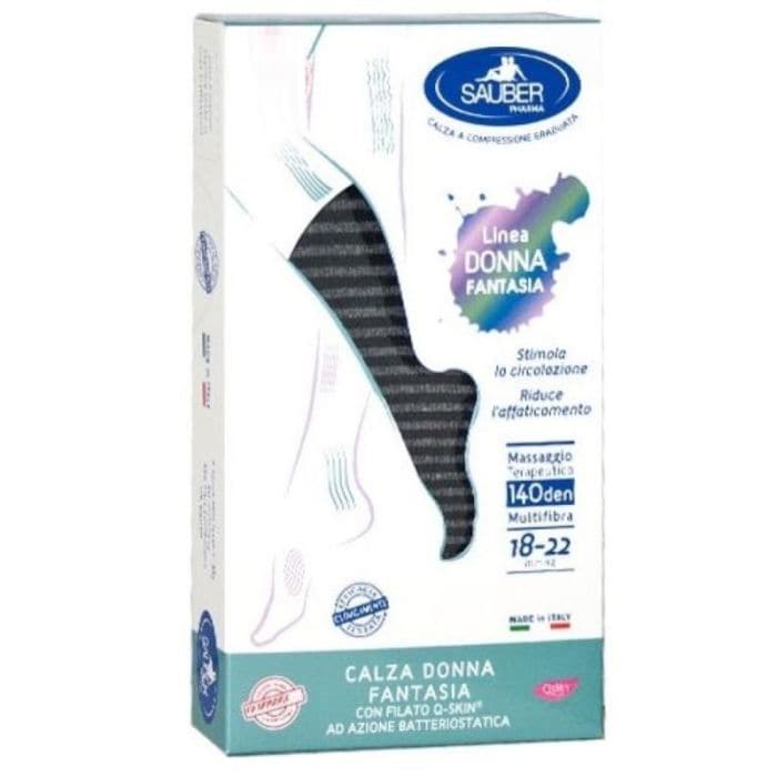 Calza Sauber 140 Pop Geranio L/XL Calze Compressione Farmaciauno