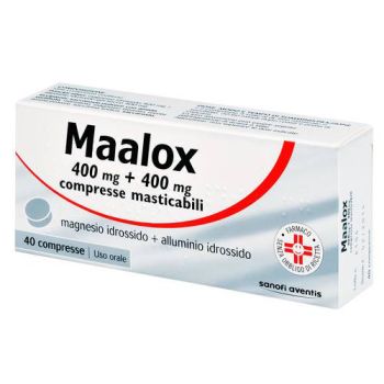 Maalox 40Cpr Mast 400Mg+400Mg