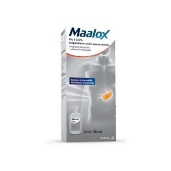 Maalox 4% + 3,5% Sospensione Orale Aroma Menta 250 Ml