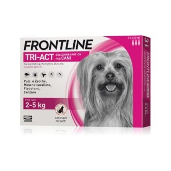 Frontline Tri-Act Soluzione Spot On Cani 2-5Kg 3X0,5Ml