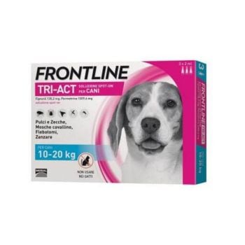 Frontline Tri-Act Soluzione Spot On Cani 10-20Kg 3X2Ml