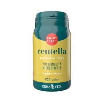 Erba Vita Centella Asiatica Integratore Funzionalità Del Microcircolo 125 Tavolette 400 Mg