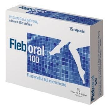 Fleboral 100 Mg Integratore Microcircolo 15 Capsule