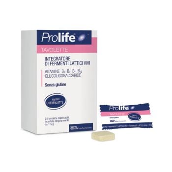 Prolife Tavolette Integratore Di Fermenti Lattici Vivi Bambini 24 Tavolette Masticabili