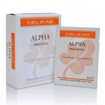 Delifab Alpha Maschera Viso Pelle Seborroica A Tendenza Acneica 8 Bustine