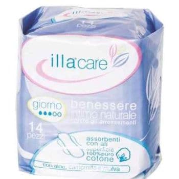 Illa Care Assorbenti Giorno Ipoallergenici Con Ali 14 Pezzi