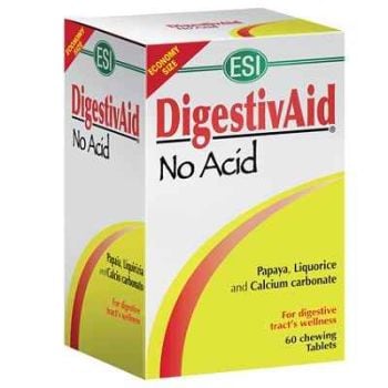 Esi Digestivaid No Acid Anti-Acido 60 Tavolette Masticabili