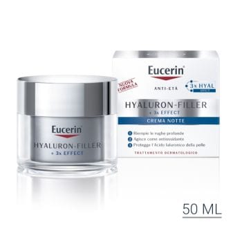 Eucerin Hyaluron-Filler Notte Crema Antirughe Viso 50 Ml