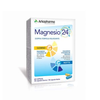 Arkopharma Magnesio 24 Giorno E Notte Doppia Azione Integratore Rilassante 60 Capsule - Farmaciauno.it