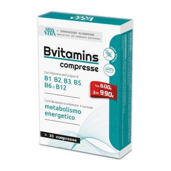Sanavita B-Vitamins Integratore 30Compresse - Farmaciauno.it