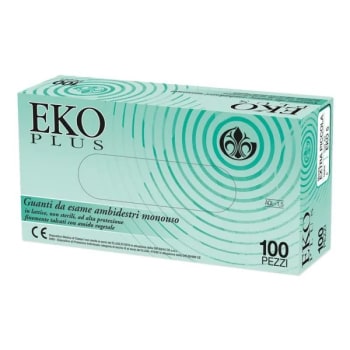 Guanto In Lattice Superficie Liscia Talcato 100 Pezzi Articolo Eko 8