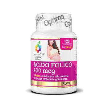 Optima Colours Of Life Acido Folico 400 Mcg 120 Compresse 225 Mg