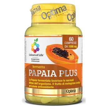 Optima Colours Of Life Papaya Plus Integratore Antiossidante 60 Compresse - Farmaciauno.it