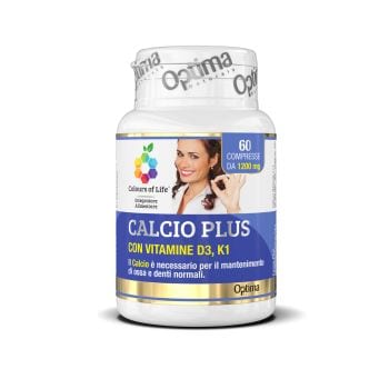 Optima Colours Of Life Calcio Plus Integratore Vitamina D3 E K1 60 Compresse
