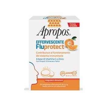 Apropos C Effervescente Fluprotect Integratore Vitamina C E Propoli 20 Compresse