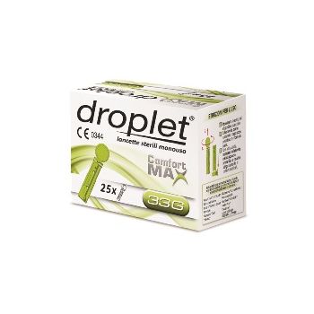 Droplet Lancette 33G Pungidito Sterili 25 Pezzi