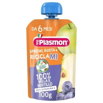 Plasmon Spremi E Gusta Mela E Mirtillo 100 Ml