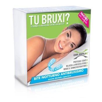 Dr Brux Bite Notte Modellante Arcata Superiore Azzurro 1 Pezzo