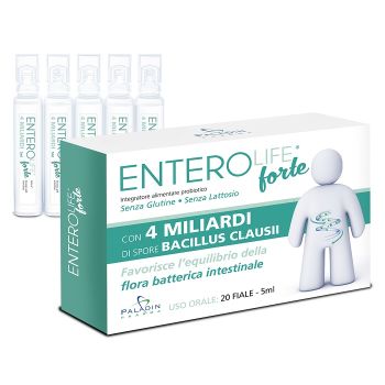 Enterolife 4 Miliardi Integratore Per La Flora Intestinale 20 Fialoidi 5 Ml