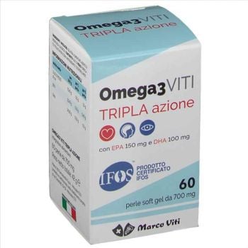 Massigen Omega 3 Viti Tripla Azione Integratore 60 Capsule
