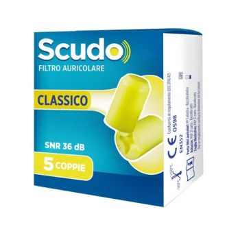 Earplug Scudo Classic Tappi Auricolari 5 Coppie