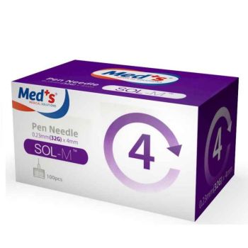 Farmac-zabban Ago Per Penna Da Insulina Gauge 32 Lunghezza 4 Mm 100 Pezzi