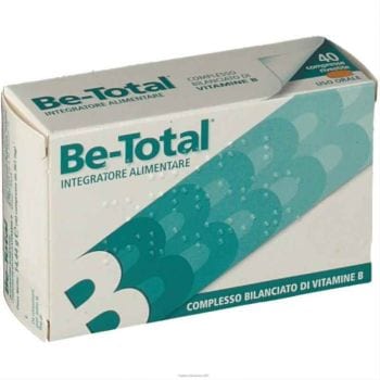 Be-Total Integratore Alimentare Vitamina B Vitamina B12 Acido Folico Energia Adulti 40 Compresse