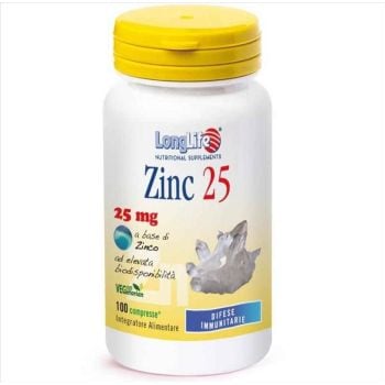 Longlife Zinc Integratore Zinco 100 Compresse