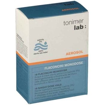 Ist .Ganassini Tonimer Lab Hypertonic Aerosol Monodose 18 Flaconi 3 Ml
