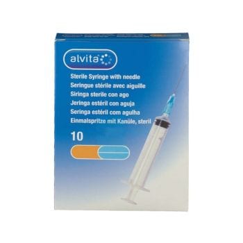 Alvita Siringa  2,5 Ml 23 Gauge 10 Pezzi