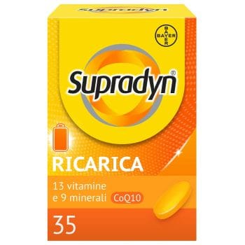 Supradyn Ricarica Integratore Di Vitamine, Sali Minerali E Coenzima Q10 35 Compresse Rivestite - Farmaciauno.it