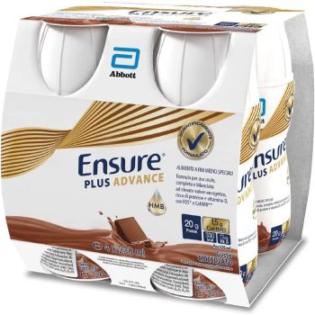 Ensure Plus Advance Alimento A Fini Medici Speciali Ipercalorico E Iperproteico Cioccolato 4X220Ml - Farmaciauno.it