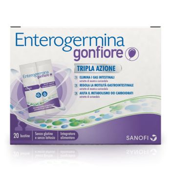 Enterogermina Gonfiore Addominale Integratore Elimina Gas 20 Bustine - Farmaciauno.it