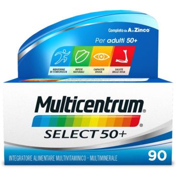 Multicentrum Select 50+ Integratore Alimentare Multivitaminico Multiminerale Vitamina B Calcio 90 Compresse