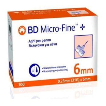 Bd Microfine Ago 6Mm 31G 100 Pezzi