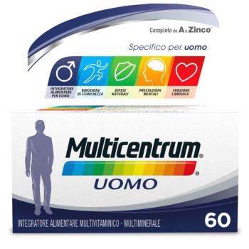 Multicentrum Uomo Integratore Alimentare Uomo Multivitaminico Multiminerale Vitamina B 60 Compresse