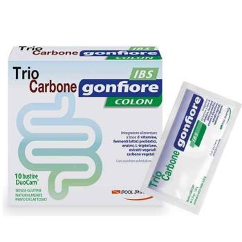 Pool Pharma Srl Triocarbone Gonfiore Ibs 10 Buste Duocam Da 2 G + 1,5 G
