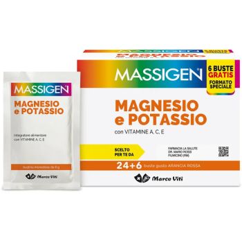 MASSIGEN MAGNESIO POTASSIO 24 BUSTINE + 6 BUSTINE