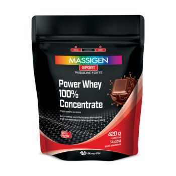 Massigen Sport Power Whey Concentrate Cioccolato 420 G
