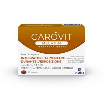 Meda Pharma Spa "Carovit Melanin Integratore Per La Sintesi Di Melanina 20 Capsule"