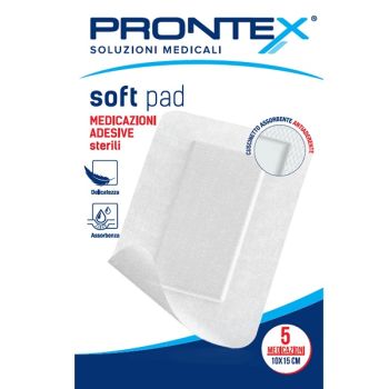 MEDICAZIONE ADESIVA STERILE PRONTEX SOFT PAD 10X15 CM