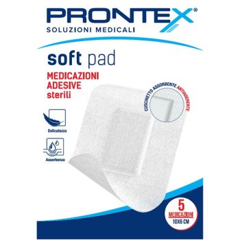 MEDICAZIONE ADESIVA STERILE PRONTEX SOFT PAD 10X6 CM