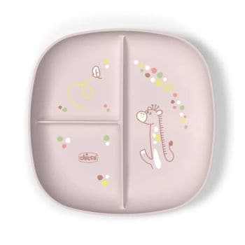 CHICCO PIATTO PORZIONATO 18M+ ROSA