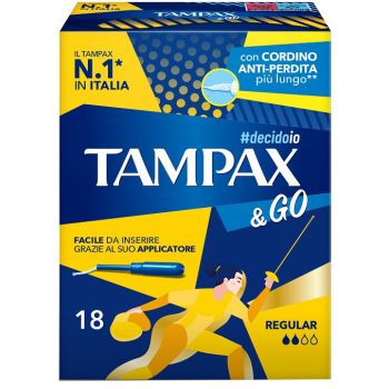 TAMPAX &GO REGULAR 18 PEZZI