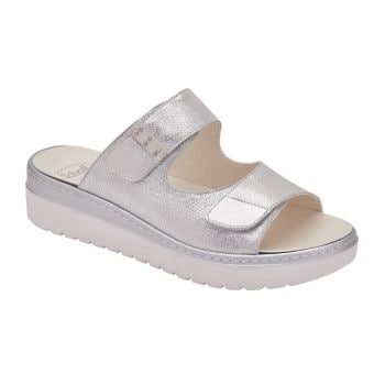 CALZATURA ORTOPEDICA DONNA VERSILIA PRINTED LEATHER W SILVER MISURA 36