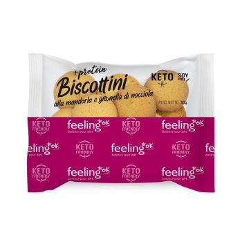 FEELING OK +PROTEIN BISCOTTINI MANDORLA NOCCIOLA